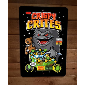 Crispy Crites Cereal 8x12 Metal Wall Sign Retro 80s Horror‎ Critters